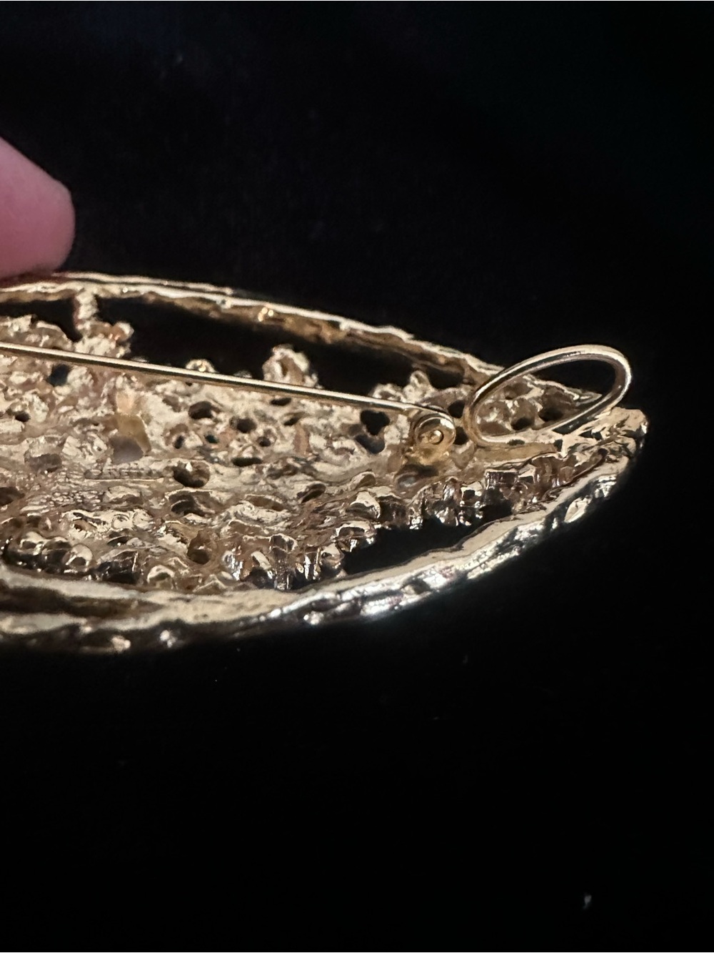 SIGNED PANETTA Cabochon Rare Brutalist Brooch - Picture 7 of 13